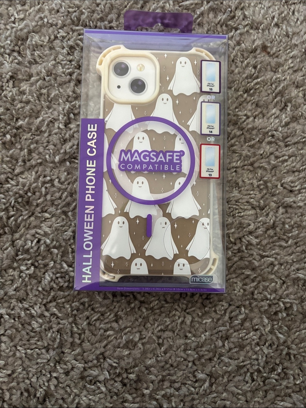Micase MagSafe Compatible Halloween Ghost Phone Case - Beige